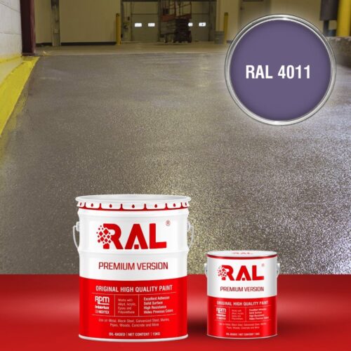Sơn sàn bê tông chống trơn trượt RAL RAFLOOR ANTI-SLIP 4011 1 B17 Son san chong tron truot RAL 4011 1