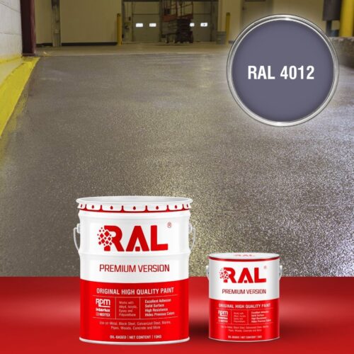 Sơn sàn bê tông chống trơn trượt RAL RAFLOOR ANTI-SLIP 4012 1 B17 Son san chong tron truot RAL 4012 1