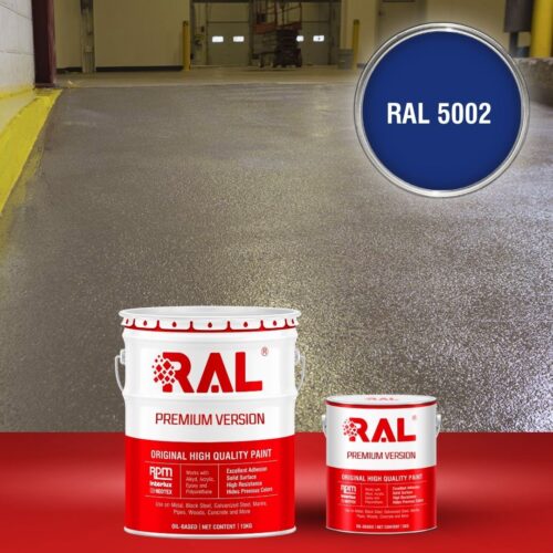 Sơn sàn bê tông chống trơn trượt RAL RAFLOOR ANTI-SLIP 5002 1 B17 Son san chong tron truot RAL 5002 1