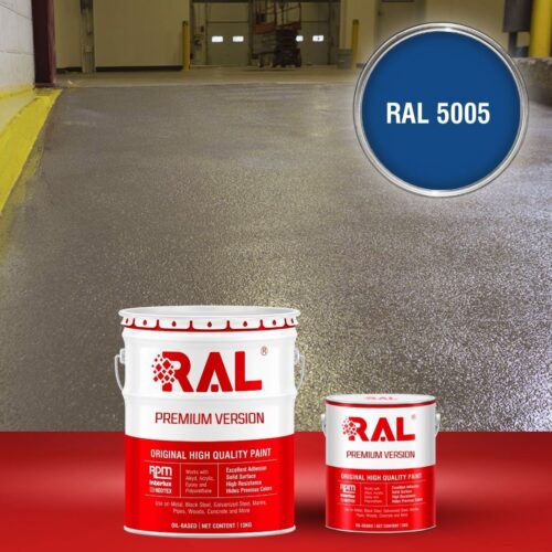 Sơn sàn bê tông chống trơn trượt RAL RAFLOOR ANTI-SLIP 5005 1 B17 Son san chong tron truot RAL 5005 1