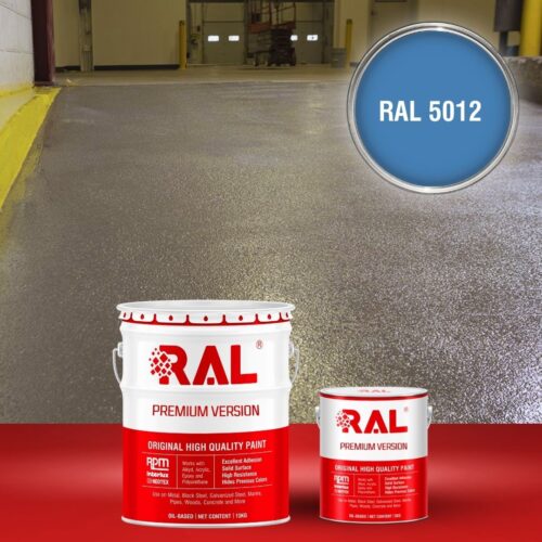 Sơn sàn bê tông chống trơn trượt RAL RAFLOOR ANTI-SLIP 5012 1 B17 Son san chong tron truot RAL 5012 1