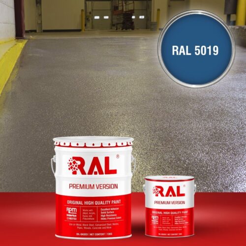 Sơn sàn bê tông chống trơn trượt RAL RAFLOOR ANTI-SLIP 5019 1 B17 Son san chong tron truot RAL 5019 1