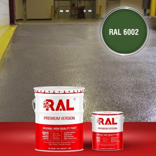 Sơn sàn bê tông chống trơn trượt RAL RAFLOOR ANTI-SLIP 6002 1 B17 Son san chong tron truot RAL 6002 1