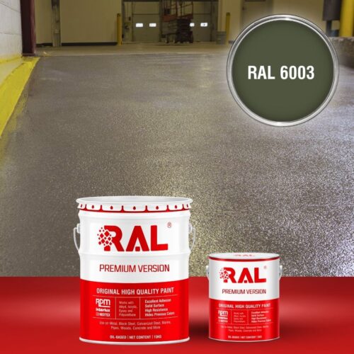 Sơn sàn bê tông chống trơn trượt RAL RAFLOOR ANTI-SLIP 6003 1 B17 Son san chong tron truot RAL 6003 1