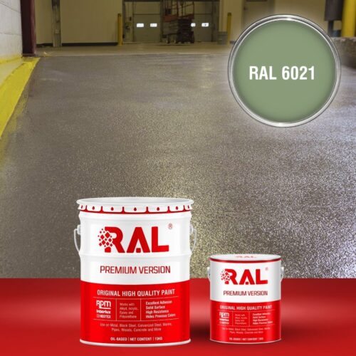 Sơn sàn bê tông chống trơn trượt RAL RAFLOOR ANTI-SLIP 6021 1 B17 Son san chong tron truot RAL 6021 1