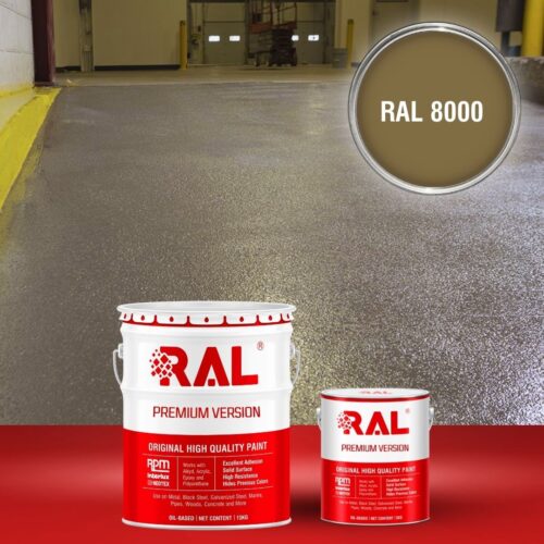 Sơn sàn bê tông chống trơn trượt RAL RAFLOOR ANTI-SLIP 8000 1 B17 Son san chong tron truot RAL 8000 1