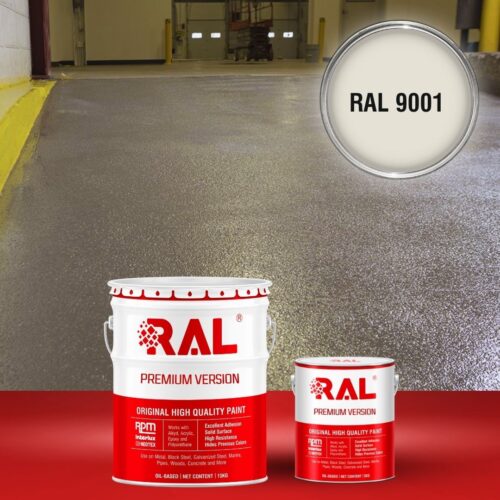 Sơn sàn bê tông chống trơn trượt RAL RAFLOOR ANTI-SLIP 9001 1 B17 Son san chong tron truot RAL 9001 1