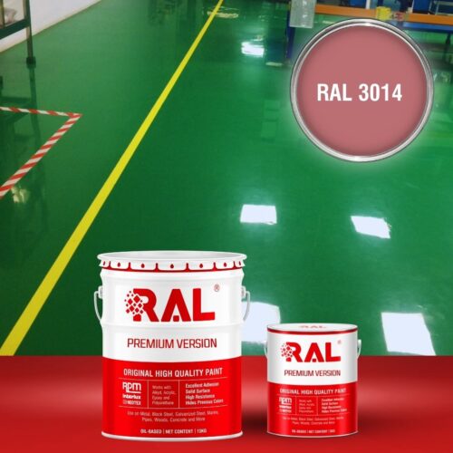 Sơn sàn bê tông Polyurethane tự san RAL RAFLOOR SHIELD SL 3014 1 B4 Son san Polyurethane tu san RAL 3014 1