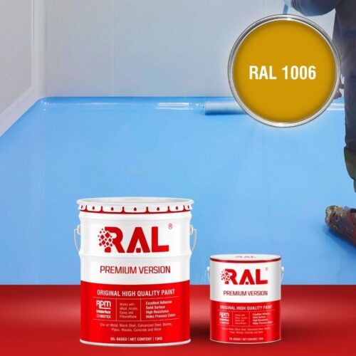 Sơn sàn bê tông Epoxy tự san RAFLOOR GUARD SL 1006 1 B5 Son san Epoxy tu san RAL 1006 1