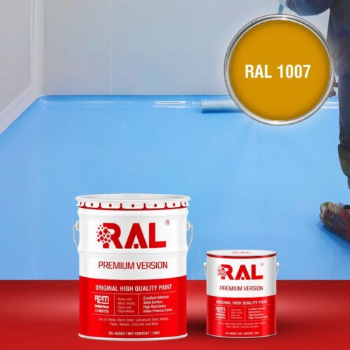 Sơn sàn bê tông Epoxy tự san RAFLOOR GUARD SL 1007 1 B5 Son san Epoxy tu san RAL 1007 1