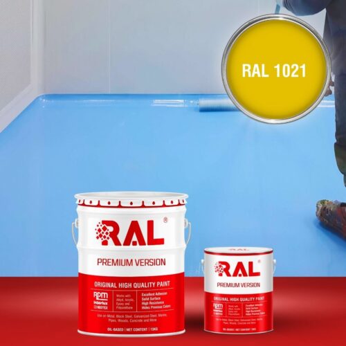 Sơn sàn bê tông Epoxy tự san RAFLOOR GUARD SL 1021 1 B5 Son san Epoxy tu san RAL 1021 1