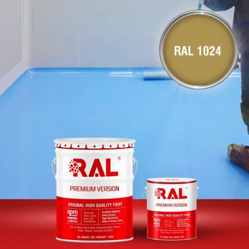 Sơn sàn bê tông Epoxy tự san RAFLOOR GUARD SL 1024 1 B5 Son san Epoxy tu san RAL 1024 1