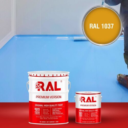 Sơn sàn bê tông Epoxy tự san RAFLOOR GUARD SL 1037 1 B5 Son san Epoxy tu san RAL 1037 1