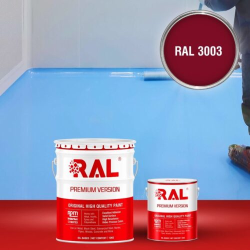 Sơn sàn bê tông Epoxy tự san RAFLOOR GUARD SL 3003 1 B5 Son san Epoxy tu san RAL 3003 1