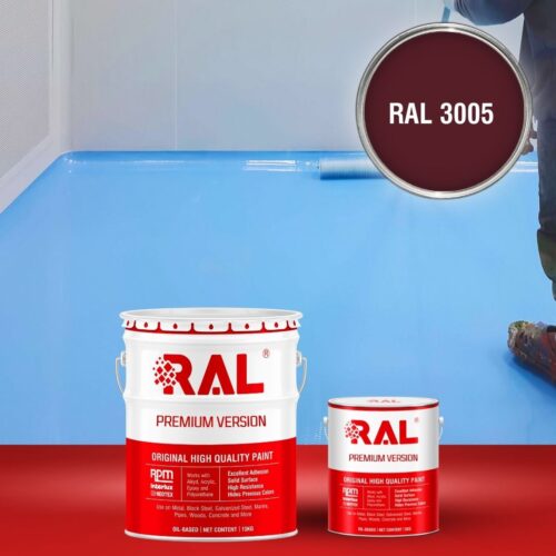 Sơn sàn bê tông Epoxy tự san RAFLOOR GUARD SL 3005 1 B5 Son san Epoxy tu san RAL 3005 1