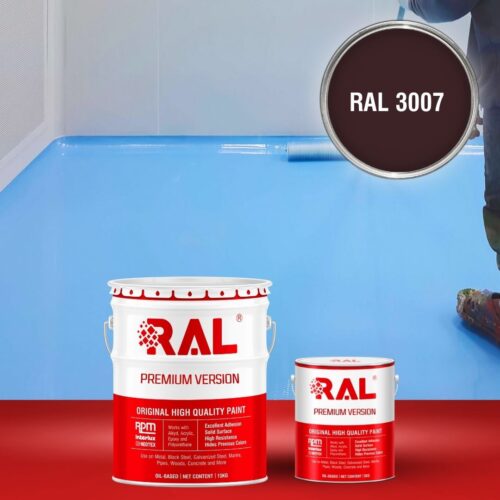 Sơn sàn bê tông Epoxy tự san RAFLOOR GUARD SL 3007 1 B5 Son san Epoxy tu san RAL 3007 1