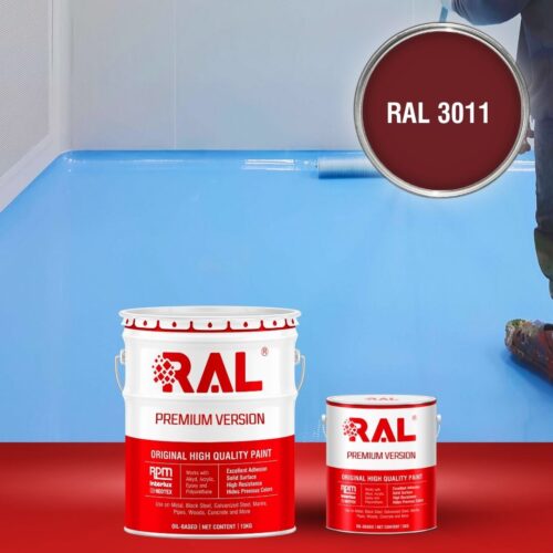 Sơn sàn bê tông Epoxy tự san RAFLOOR GUARD SL 3011 1 B5 Son san Epoxy tu san RAL 3011 1