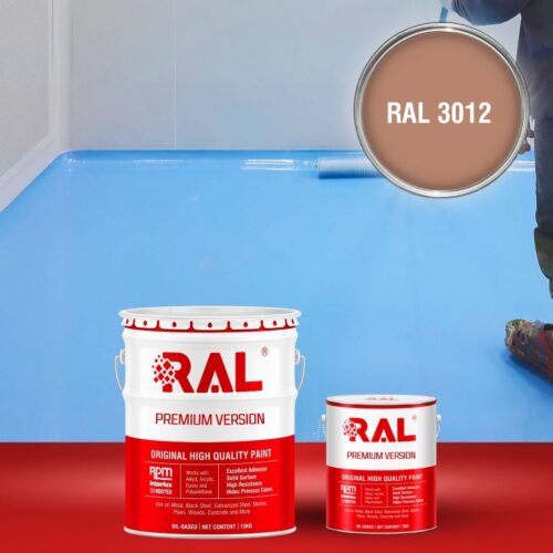 Sơn sàn bê tông Epoxy tự san RAFLOOR GUARD SL 3012 1 B5 Son san Epoxy tu san RAL 3012 1