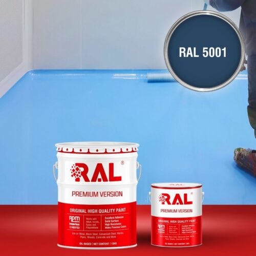 Sơn sàn bê tông Epoxy tự san RAFLOOR GUARD SL 5001 1 B5 Son san Epoxy tu san RAL 5001 1