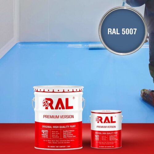 Sơn sàn bê tông Epoxy tự san RAFLOOR GUARD SL 5007 1 B5 Son san Epoxy tu san RAL 5007 1