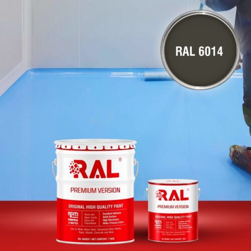 Sơn sàn bê tông Epoxy tự san RAFLOOR GUARD SL 6014 1 B5 Son san Epoxy tu san RAL 6014 1
