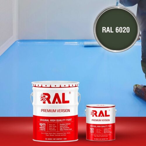 Sơn sàn bê tông Epoxy tự san RAFLOOR GUARD SL 6020 1 B5 Son san Epoxy tu san RAL 6020 1