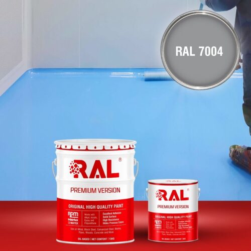 Sơn sàn bê tông Epoxy tự san RAFLOOR GUARD SL 7004 1 B5 Son san Epoxy tu san RAL 7004 1
