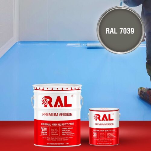 Sơn sàn bê tông Epoxy tự san RAFLOOR GUARD SL 7039 1 B5 Son san Epoxy tu san RAL 7039 1