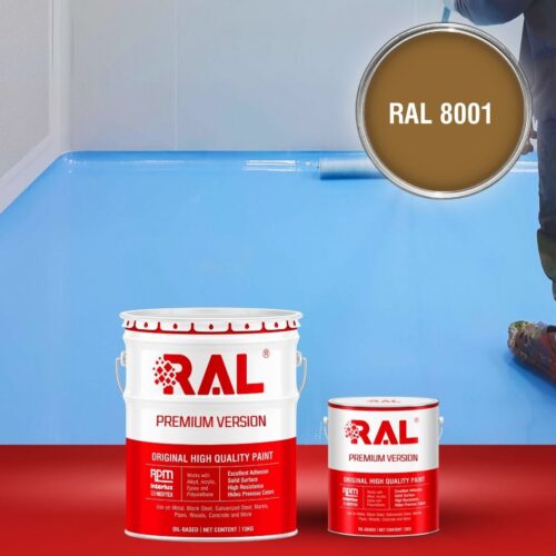 Sơn sàn bê tông Epoxy tự san RAFLOOR GUARD SL 8001 1 B5 Son san Epoxy tu san RAL 8001 1