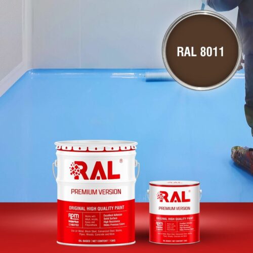 Sơn sàn bê tông Epoxy tự san RAFLOOR GUARD SL 8011 1 B5 Son san Epoxy tu san RAL 8011 1