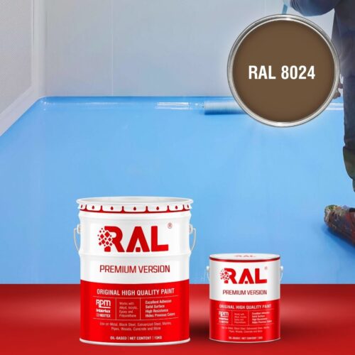 Sơn sàn bê tông Epoxy tự san RAFLOOR GUARD SL 8024 1 B5 Son san Epoxy tu san RAL 8024 1