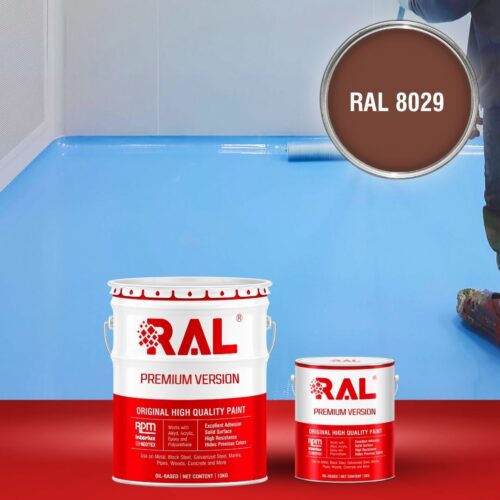 Sơn sàn bê tông Epoxy tự san RAFLOOR GUARD SL 8029 1 B5 Son san Epoxy tu san RAL 8029 1