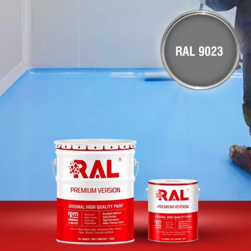 Sơn sàn bê tông Epoxy tự san RAFLOOR GUARD SL 9023 1 B5 Son san Epoxy tu san RAL 9023 1