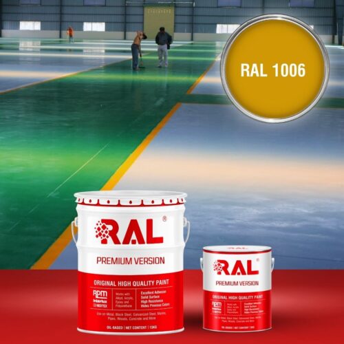 Sơn sàn bê tông Epoxy hệ lăn RAL RAFLOOR GUARD 1006 1 B8 Son san Epoxy he lan RAL 1006 1