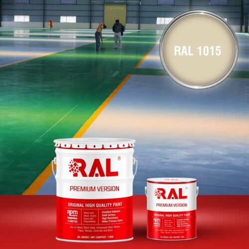 Sơn sàn bê tông Epoxy hệ lăn RAL RAFLOOR GUARD 1015 1 B8 Son san Epoxy he lan RAL 1015 1