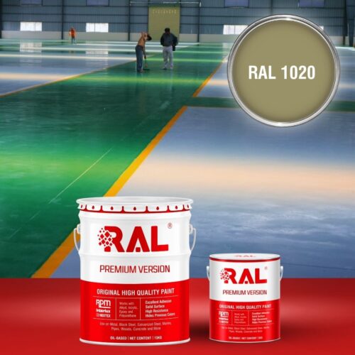 Sơn sàn bê tông Epoxy hệ lăn RAL RAFLOOR GUARD 1020 1 B8 Son san Epoxy he lan RAL 1020 1