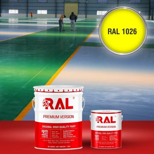 Sơn sàn bê tông Epoxy hệ lăn RAL RAFLOOR GUARD 1026 1 B8 Son san Epoxy he lan RAL 1026 1