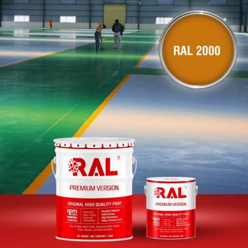 Sơn sàn bê tông Epoxy hệ lăn RAL RAFLOOR GUARD 2000 1 B8 Son san Epoxy he lan RAL 2000 1
