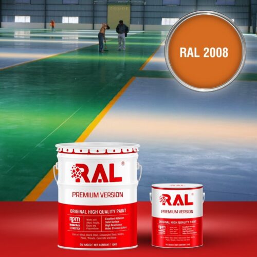 Sơn sàn bê tông Epoxy hệ lăn RAL RAFLOOR GUARD 2008 1 B8 Son san Epoxy he lan RAL 2008 1