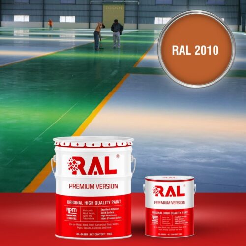 Sơn sàn bê tông Epoxy hệ lăn RAL RAFLOOR GUARD 2010 1 B8 Son san Epoxy he lan RAL 2010 1