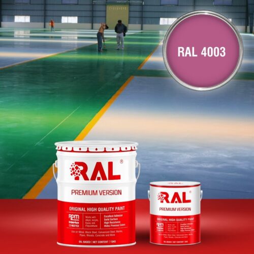 Sơn sàn bê tông Epoxy hệ lăn RAL RAFLOOR GUARD 4003 1 B8 Son san Epoxy he lan RAL 4003 1
