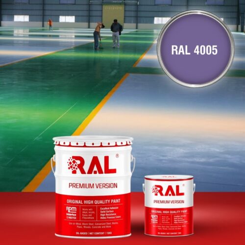 Sơn sàn bê tông Epoxy hệ lăn RAL RAFLOOR GUARD 4005 1 B8 Son san Epoxy he lan RAL 4005 1