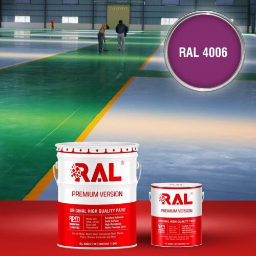 Sơn sàn bê tông Epoxy hệ lăn RAL RAFLOOR GUARD 4006 1 B8 Son san Epoxy he lan RAL 4006 1