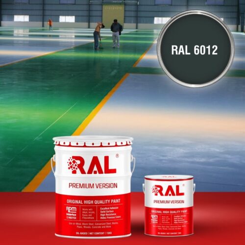 Sơn sàn bê tông Epoxy hệ lăn RAL RAFLOOR GUARD 6012 1 B8 Son san Epoxy he lan RAL 6012 1