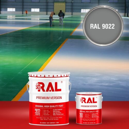 Sơn sàn bê tông Epoxy hệ lăn RAL RAFLOOR GUARD 9022 1 B8 Son san Epoxy he lan RAL 9022 1