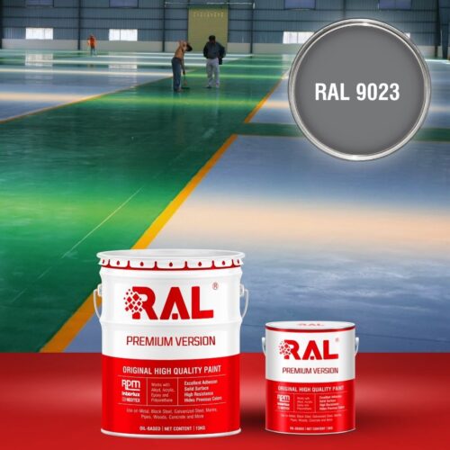 Sơn sàn bê tông Epoxy hệ lăn RAL RAFLOOR GUARD 9023 1 B8 Son san Epoxy he lan RAL 9023 1