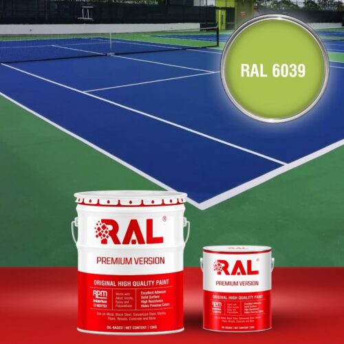 Sơn sân bóng chuyền Epoxy hệ lăn RAL SPORT GUARD 6038 1 B30 Son san the thao Epoxy he lan RAL 6039