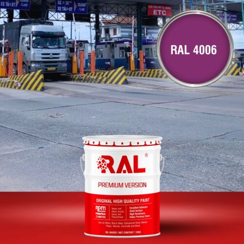 Sơn trạm thu phí BOT Alkyd nhanh khô RAL RABOT RAPID 4006 1 C21 Son tram giao thong Alkyd nhanh kho RAL 4006 1