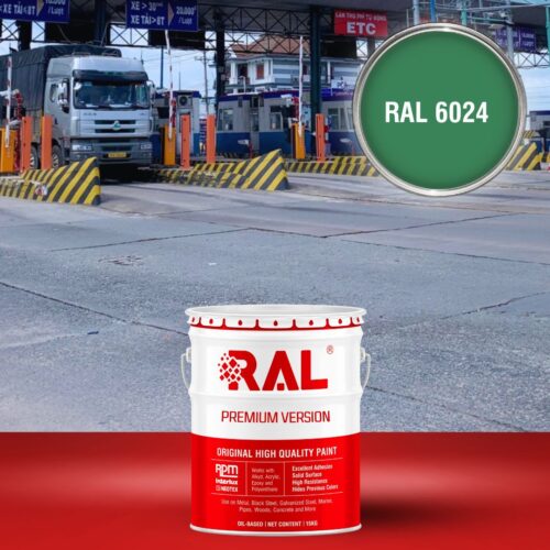 Sơn trạm thu phí BOT Alkyd nhanh khô RAL RABOT RAPID 6024 1 C21 Son tram giao thong Alkyd nhanh kho RAL 6024 1