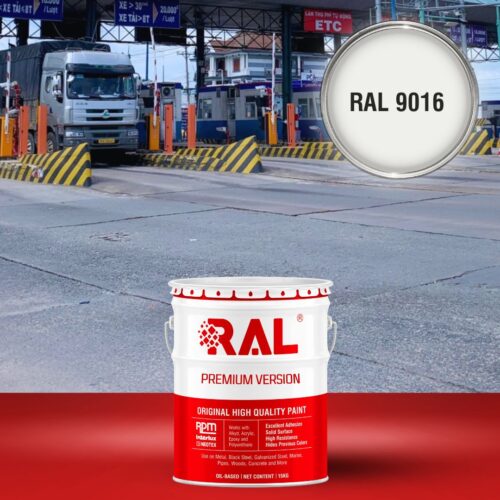 C21 Son tram giao thong Alkyd nhanh kho RAL 9016 1